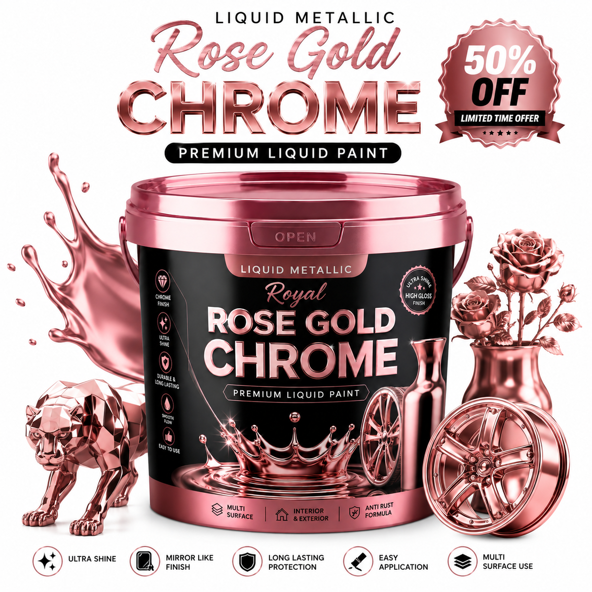 ROSE GOLD PAINT 🌹