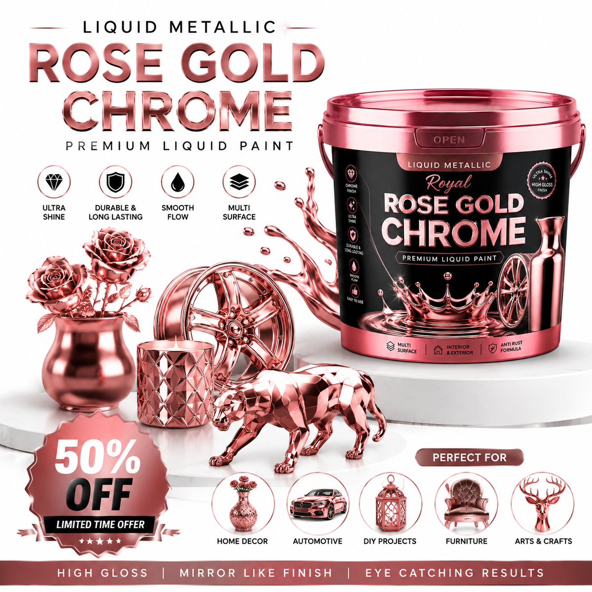 ROSE GOLD PAINT 🌹