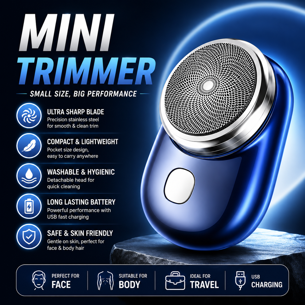 Mini Portable Shaver ⚡